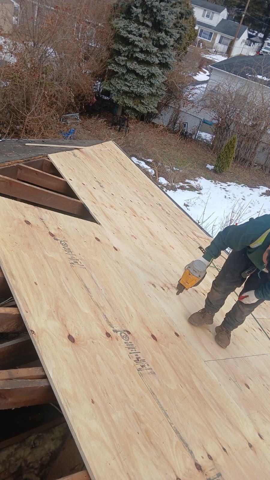 Roof deck repair nailing NJ