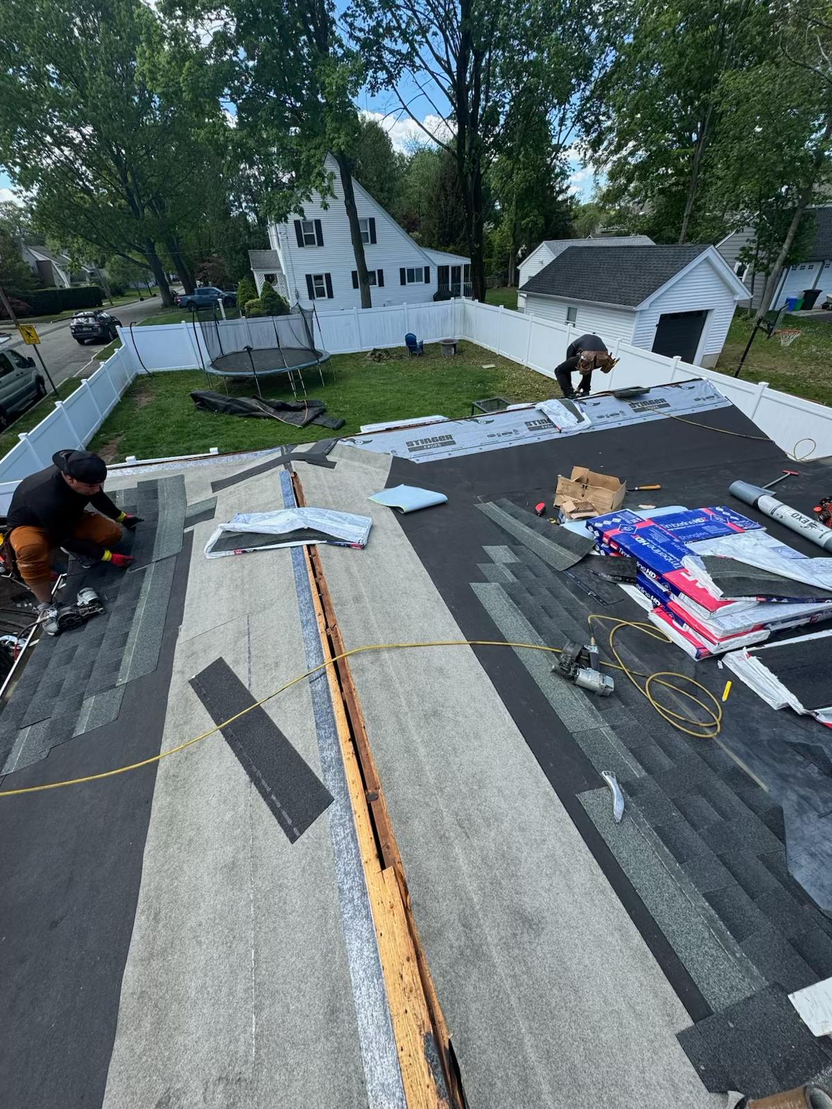 New roof deck sheathing installation NJ